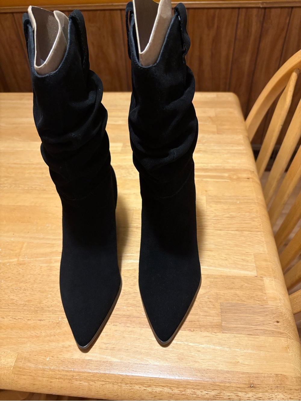 Nine West Kadon Black Slouch Bootie